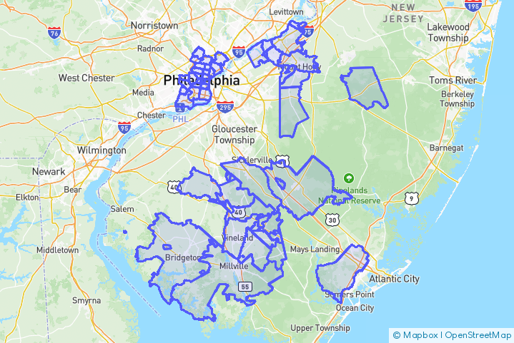 Service Area Map