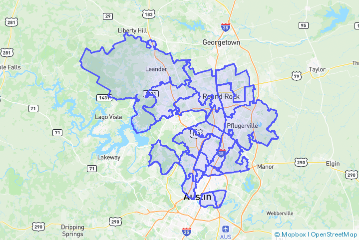 Service Area Map