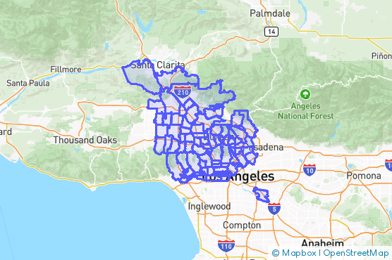 Service Area Map