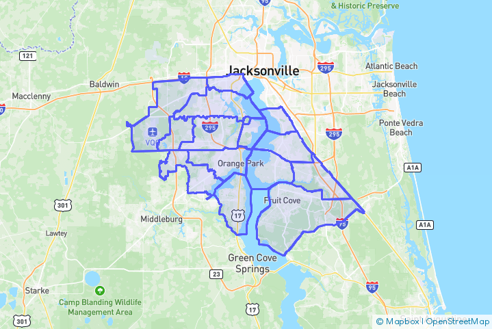 Service Area Map