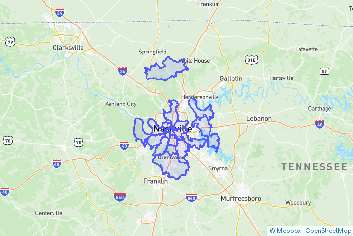 Service Area Map