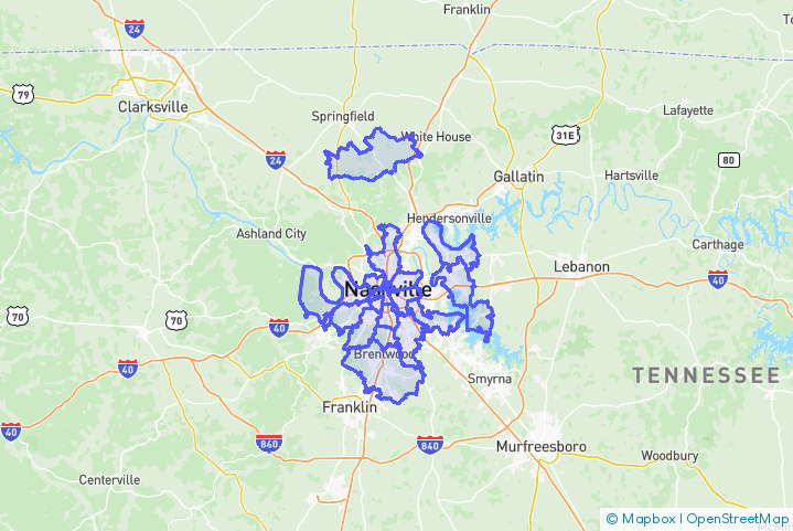Service Area Map
