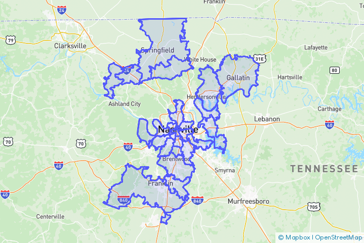 Service Area Map