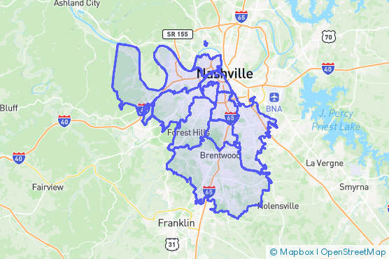Service Area Map