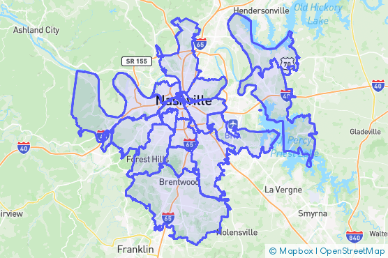 Service Area Map