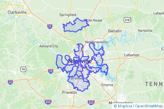 Service Area Map
