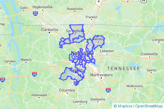Service Area Map