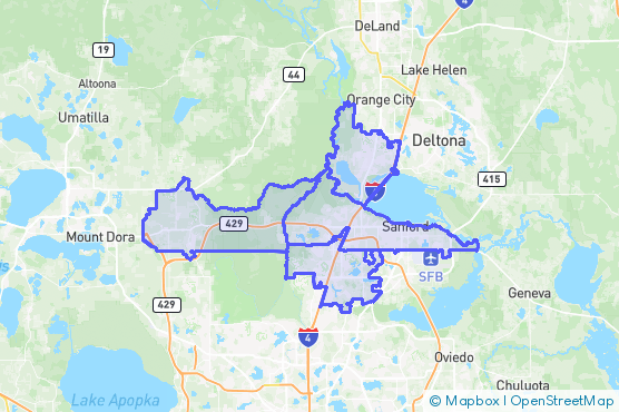 Service Area Map
