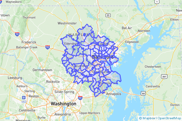Service Area Map