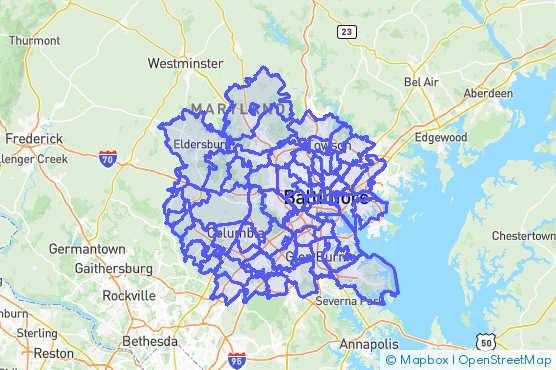 Service Area Map