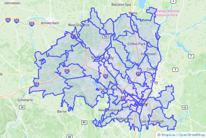 Service Area Map