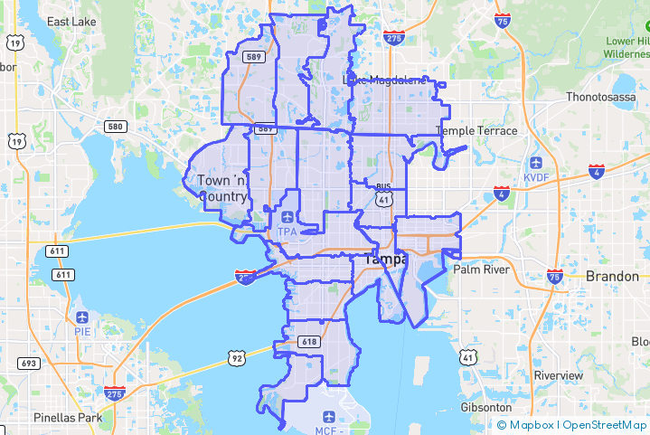 Service Area Map