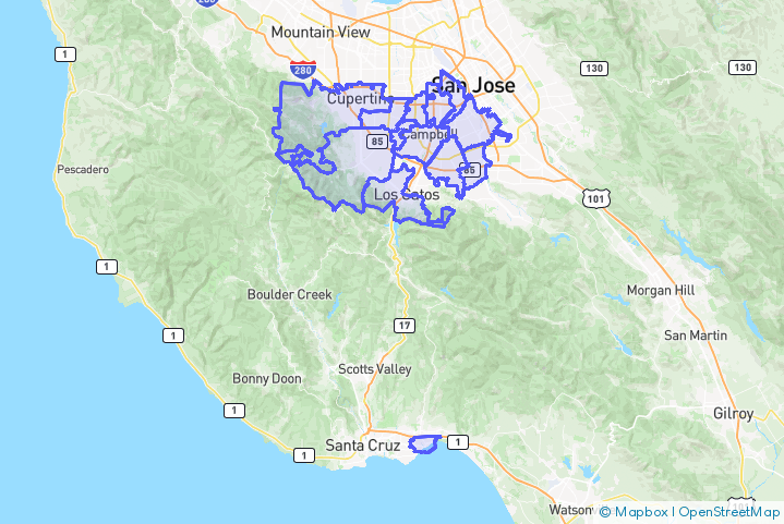 Service Area Map