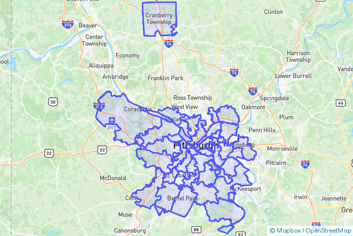Service Area Map