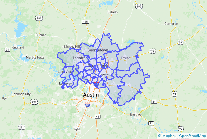 Service Area Map