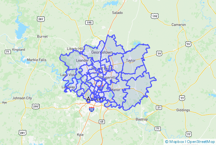 Service Area Map