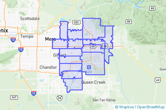 Service Area Map