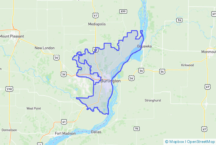 Service Area Map