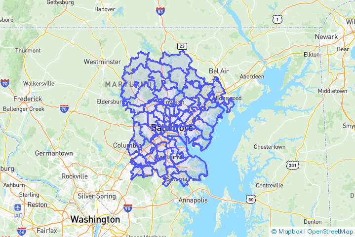Service Area Map