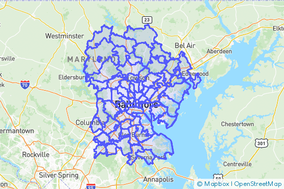 Service Area Map