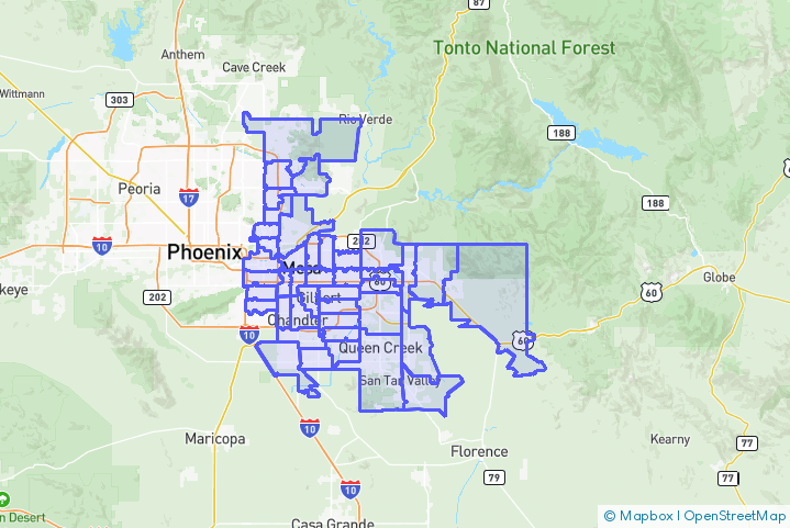 Service Area Map