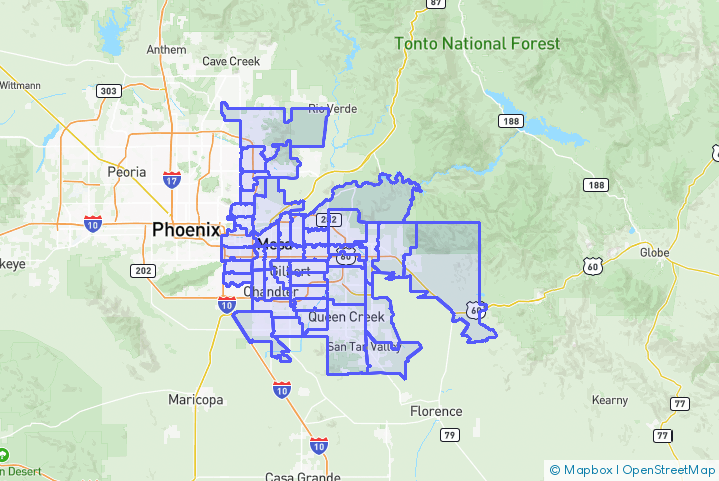 Service Area Map