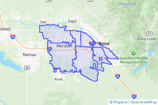 Service Area Map