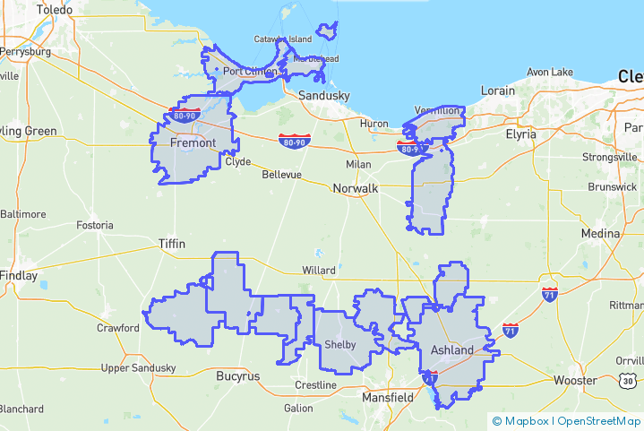 Service Area Map
