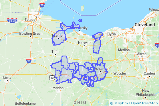 Service Area Map