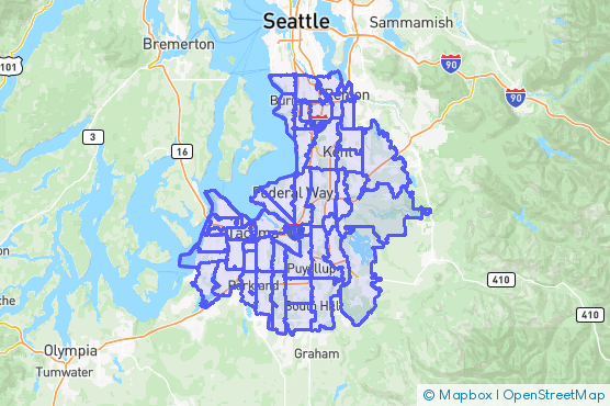 Service Area Map