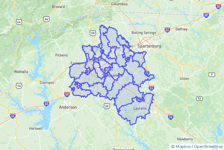 Service Area Map