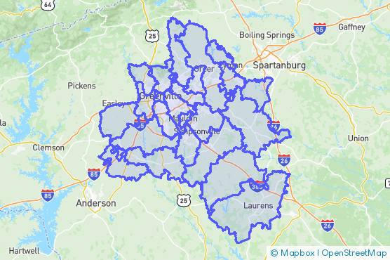 Service Area Map