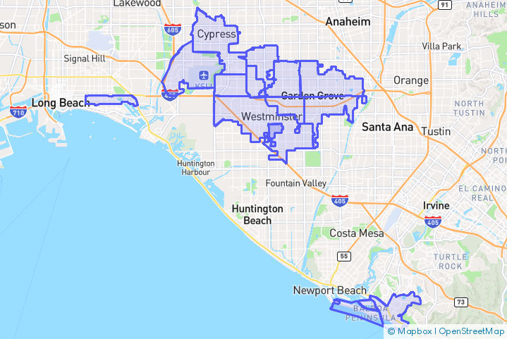 Service Area Map