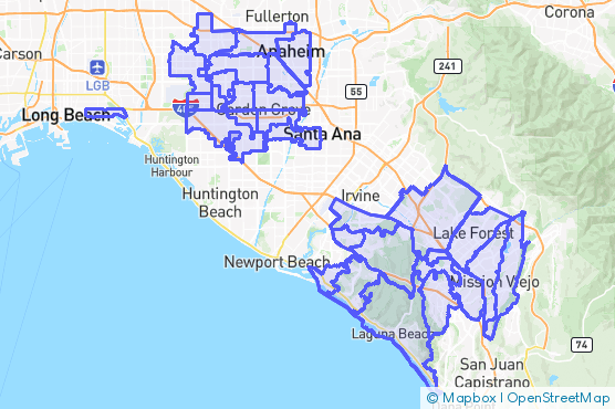 Service Area Map