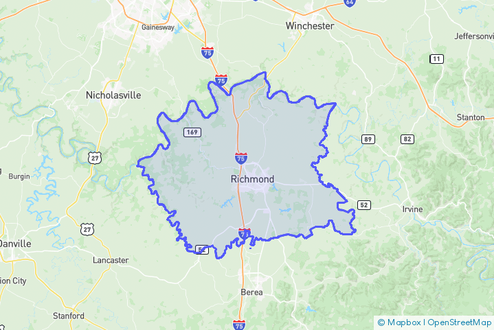 Service Area Map