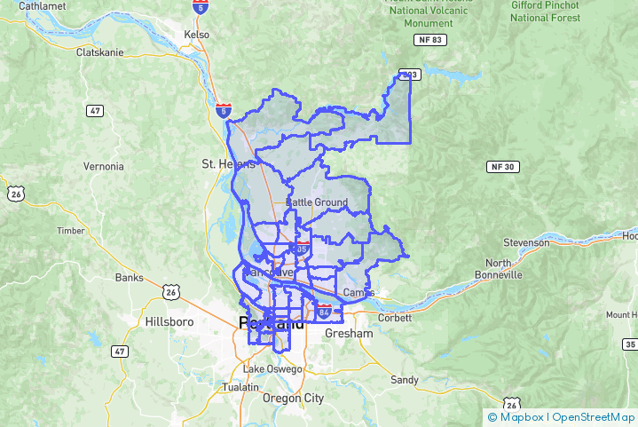 Service Area Map