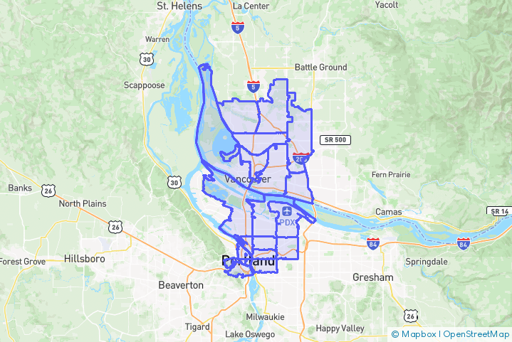 Service Area Map