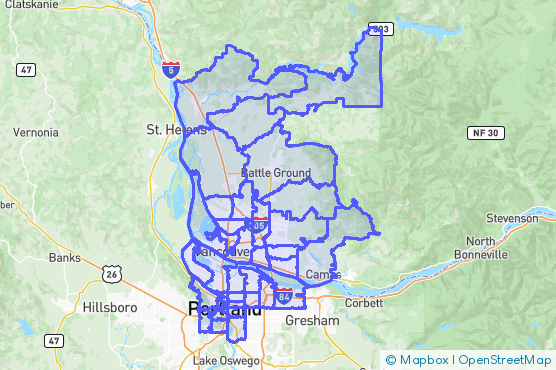 Service Area Map