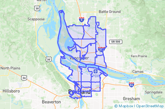 Service Area Map