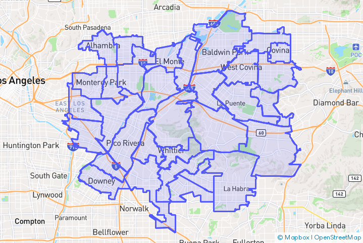 Service Area Map