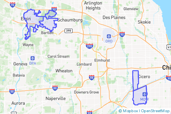 Service Area Map