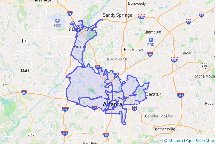 Service Area Map