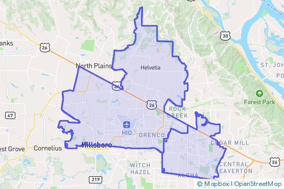 Service Area Map