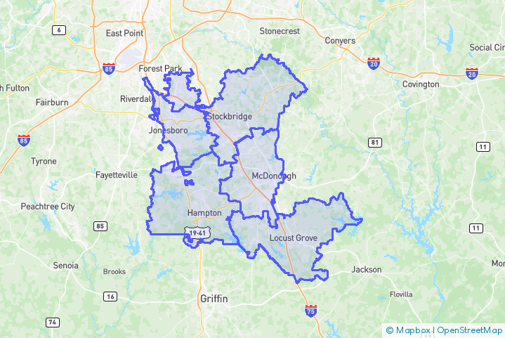 Service Area Map
