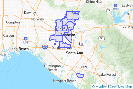 Service Area Map