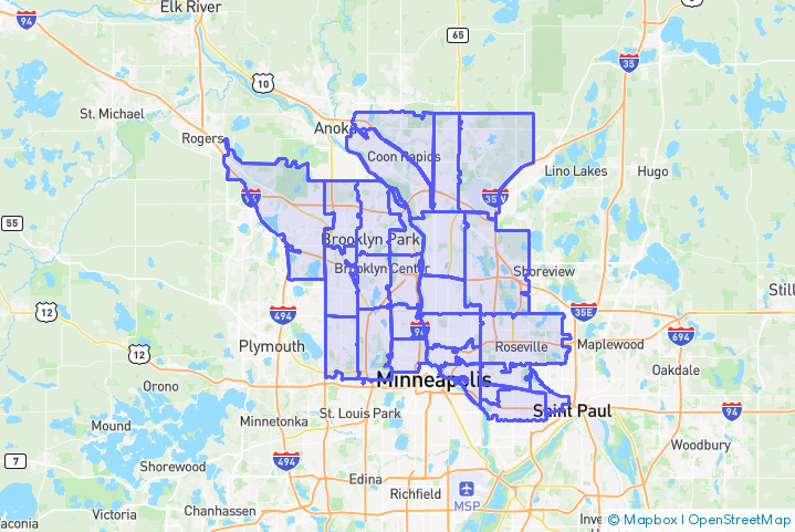 Service Area Map