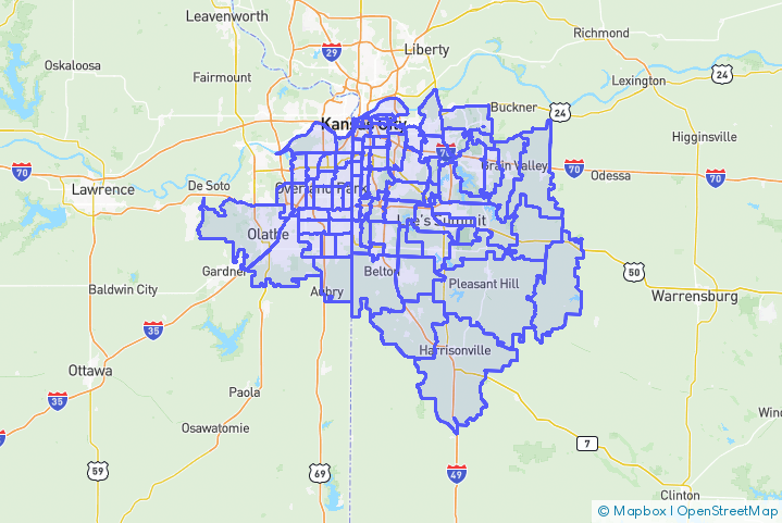 Service Area Map