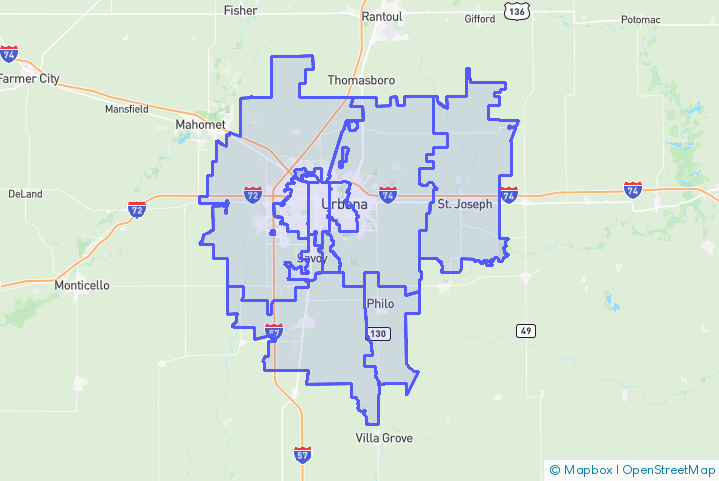 Service Area Map