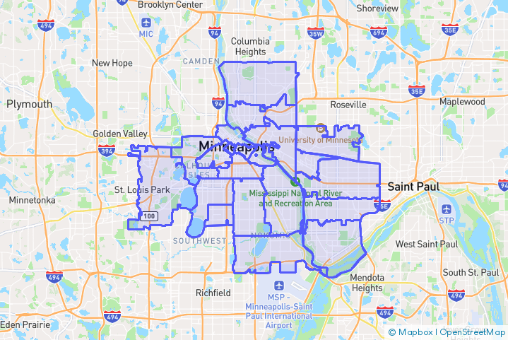 Service Area Map