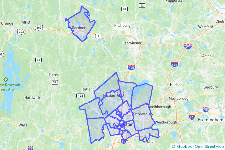 Service Area Map